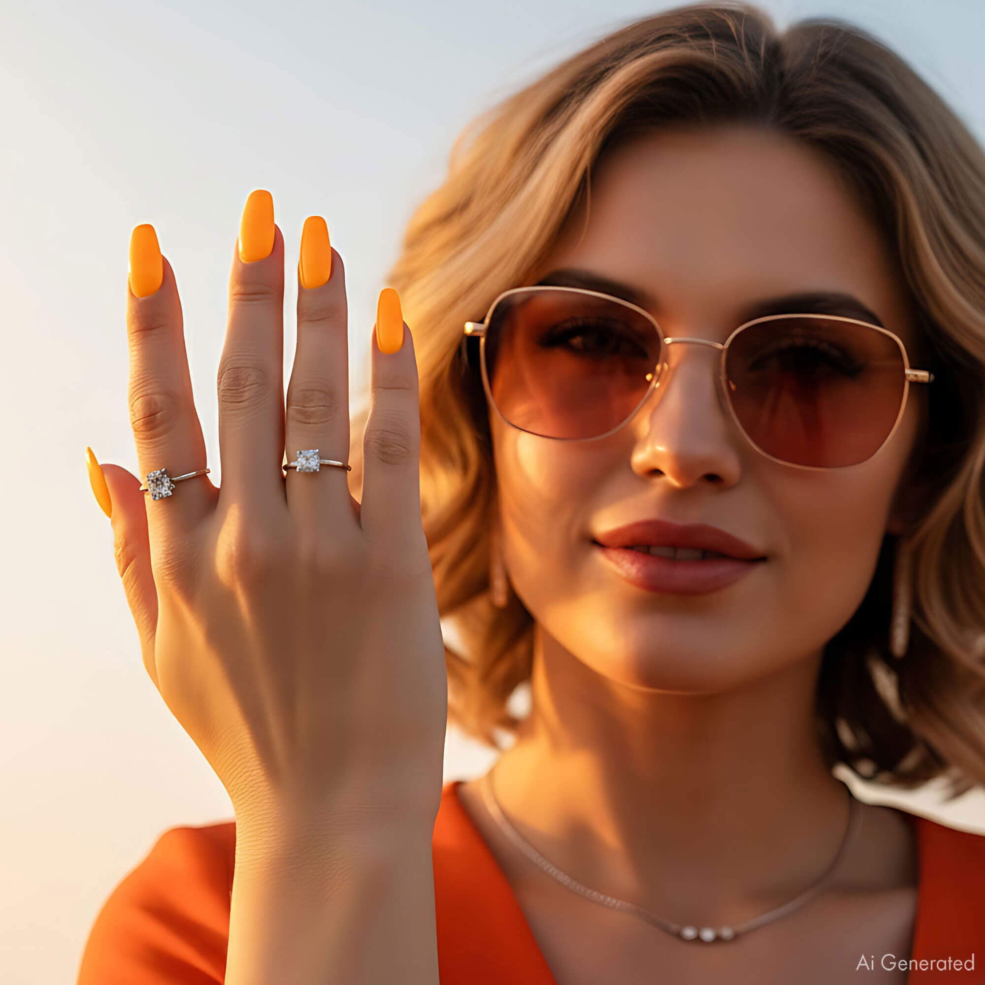 Gel Polish – Neon Orange – DN148 – 7ml – HEMA Free