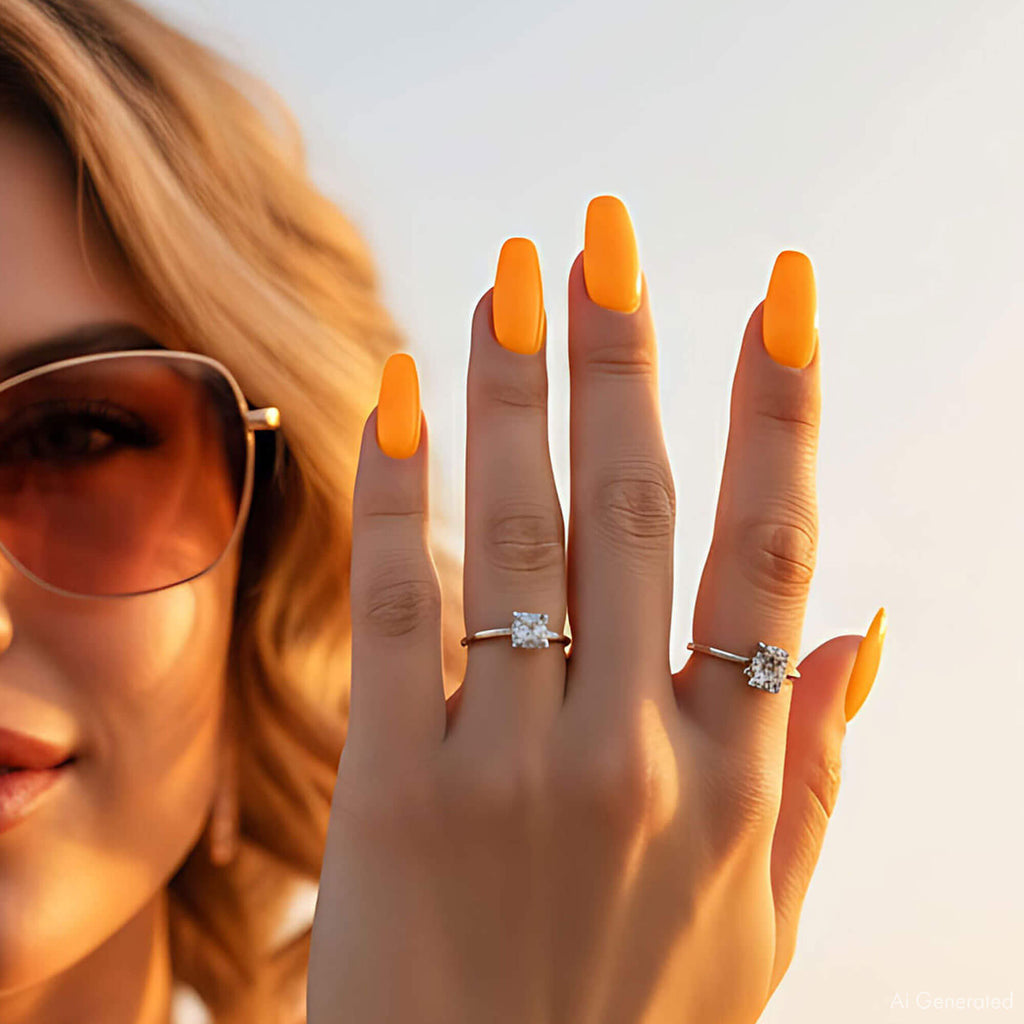 Gel Polish – Neon Orange – DN148 – 7ml – HEMA Free